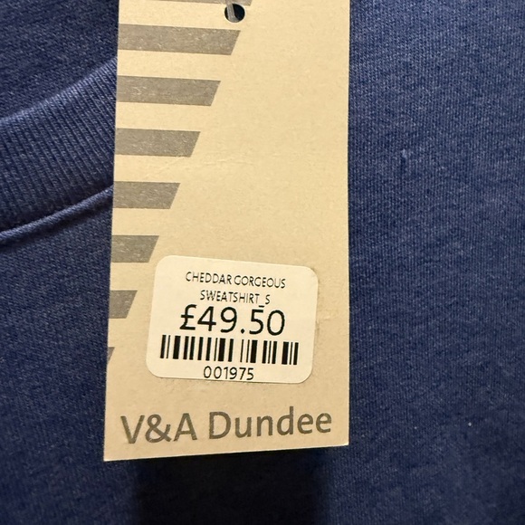 Blue Crewneck Sweater with Sporty Graphic Design - Picture 6 of 7